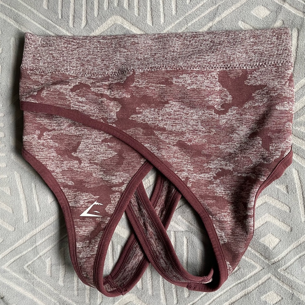 Gymshark camo seamless sports bra size small